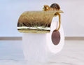 Porte-papier hygiénique en laiton gravé à la main,Porte-rouleau de papier toilette en laiton |Accessoires muraux vintage pour salle de bain