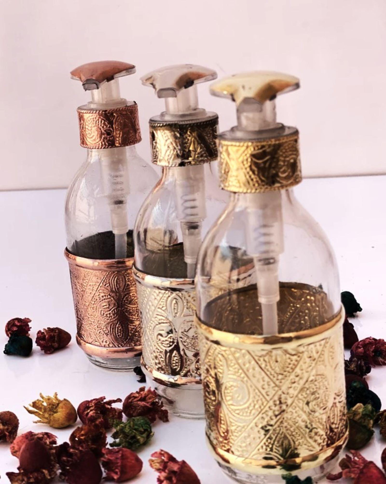 distributeur savons liquide en verre élégant ,lot de 2 Porte-savon à vaisselle élégant pour cuisines et salles de bains
