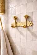 porte manteaux en cuivre marocain fait a la main  de salle de bain, crochet à serviettes en laiton, crochets à serviettes de salle de bains
