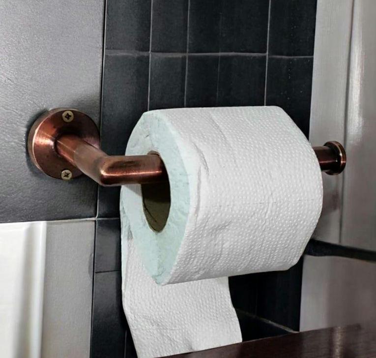 Porte-papier hygiénique en laiton non laqué,Porte-rouleau de papier toilette en laiton de luxe