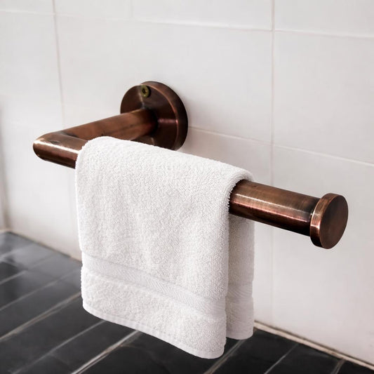 Porte-papier hygiénique en laiton cuivrée non laqué