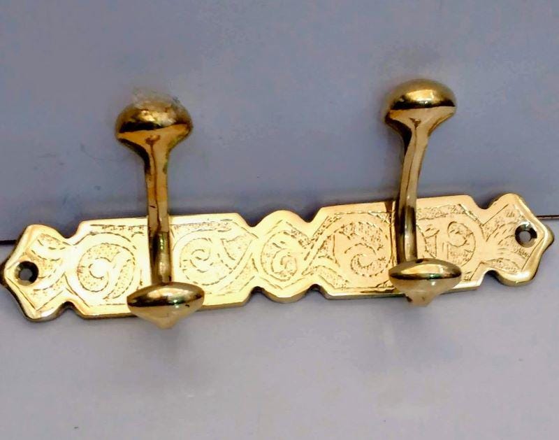 porte manteaux en cuivre marocain fait a la main  de salle de bain, crochet à serviettes en laiton, crochets à serviettes de salle de bains