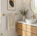 Porte-serviettes en acrylique lucite-Porte Serviette Mural Lucite et  Laiton – Accessoire Salle de Bain luxe