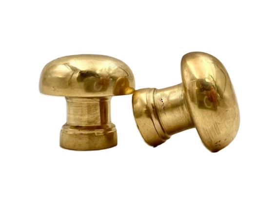 Bouton de meuble vintage en laiton non laqué | Bouton de tiroir rond en laiton brut massif | Quincaillerie de luxe pour meubles,par lots