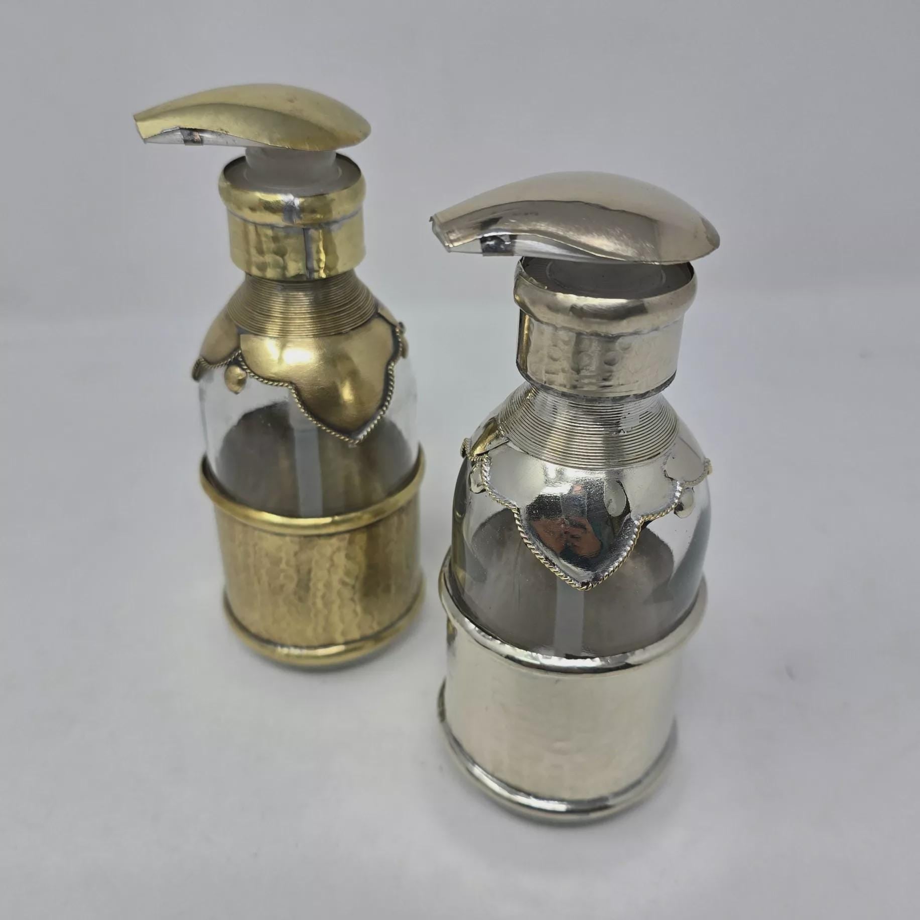 distributeur savons liquide en verre élégant ,lot de 2 Porte-savon à vaisselle élégant pour cuisines et salles de bains