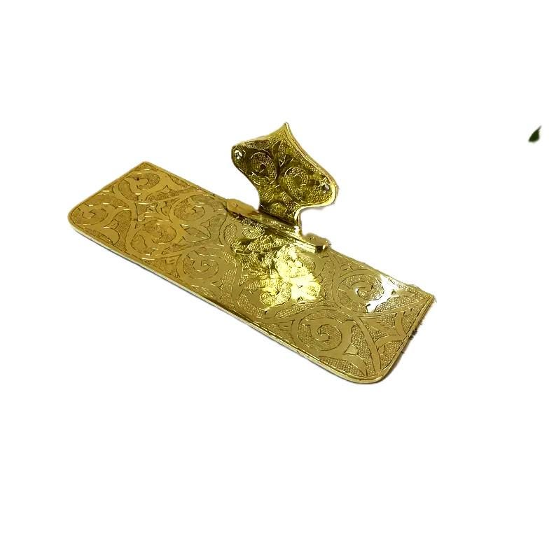 Étagère de Salle de Bain en Laiton Gravé ,Fait Main,Élégance Artisanale ,décoration intérieur
