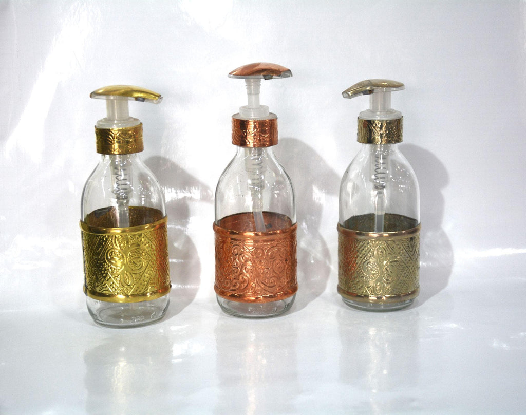 distributeur savons liquide en verre élégant ,lot de 2 Porte-savon à vaisselle élégant pour cuisines et salles de bains