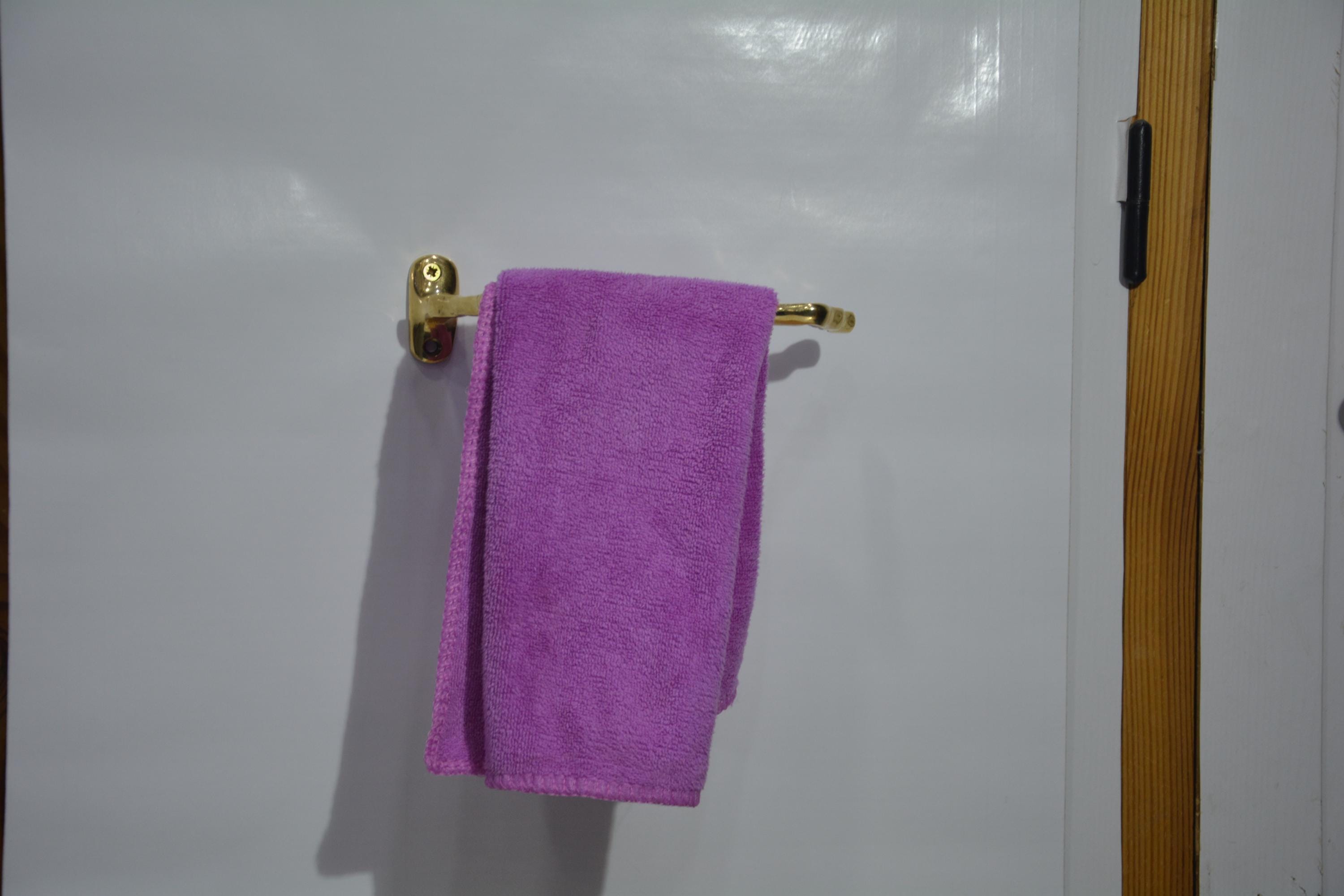 Porte serviette en laiton fait main,support papier wc en laiton non laqué gravé dérouleur papier wc laiton