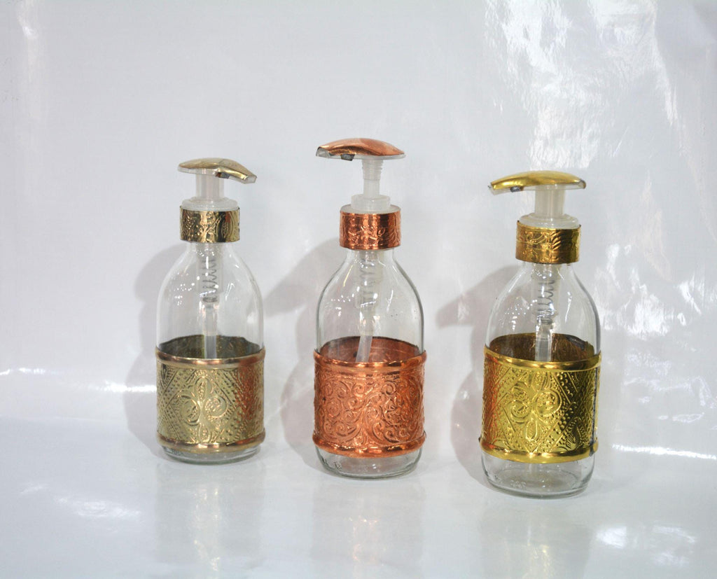 distributeur savons liquide en verre élégant ,lot de 2 Porte-savon à vaisselle élégant pour cuisines et salles de bains