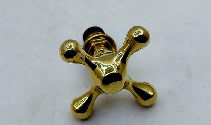 Tête de robinet en croix – lot de 2 -Style ancien – Fabrication artisanale
