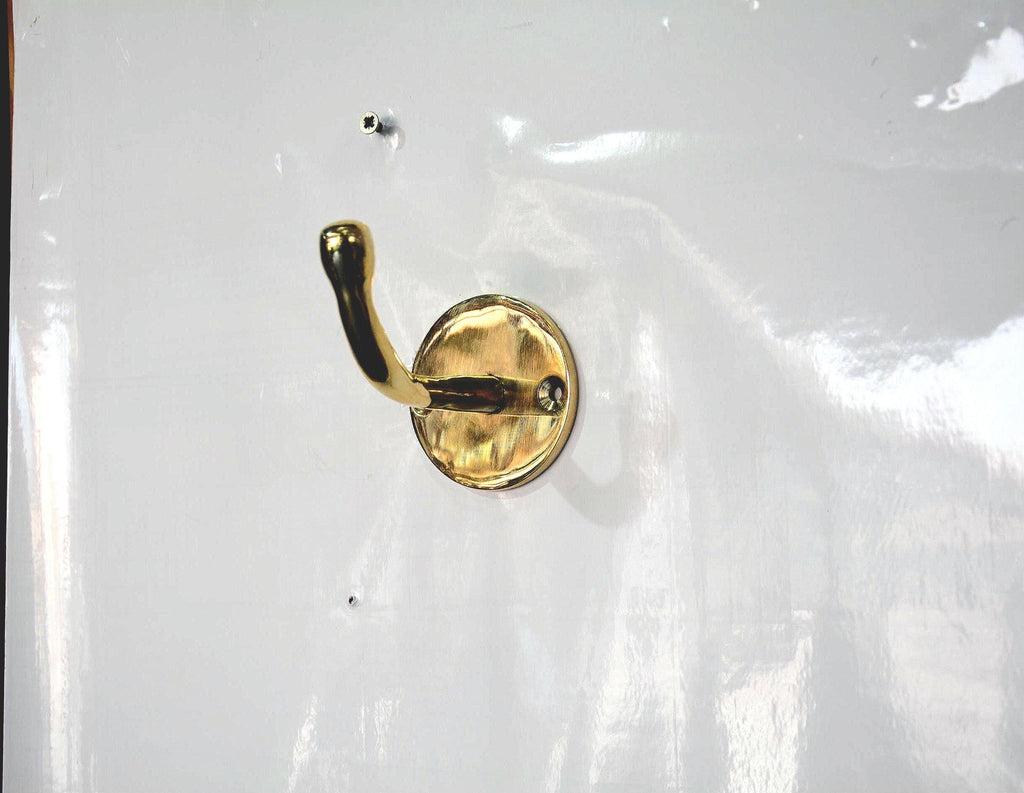 Lot 2 Handmade L-shaped Brass Wall Hooks, Set of 2 Unlacquered Brass Hooks, Handmade Wall Hooks.