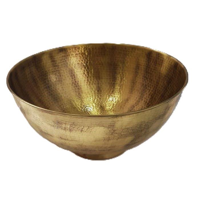 vasque marocaine en laiton massif martelé non laqué ,Lavabo fabriqué à la main en laiton non laqué, évier en laiton à poser