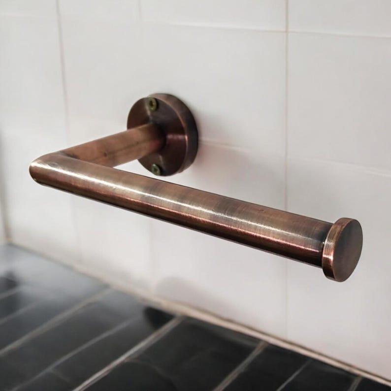 Porte-papier hygiénique en laiton non laqué,Porte-rouleau de papier toilette en laiton de luxe