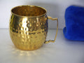 2 Gobelets en Laiton Martelé à la Main ,mugs Artisanale Authentique en cuivre