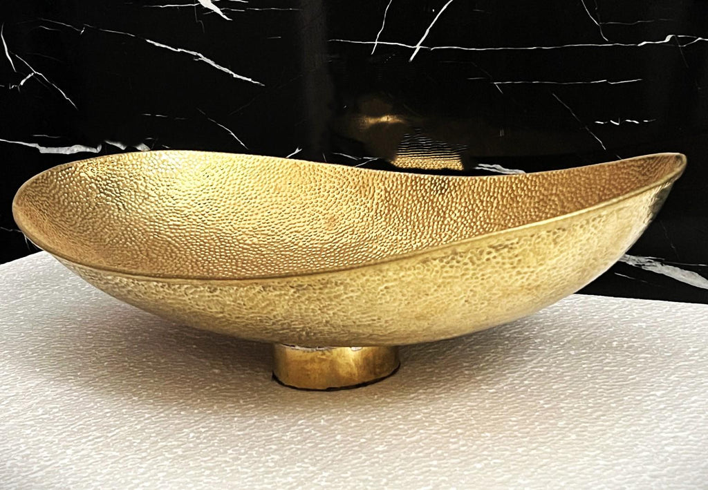 Vasque en laiton marocaine – Vasque à poser en laiton massif – Lavabo artisanal fait main – Salle de bain luxe