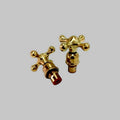 Tête de robinet en croix – lot de 2 -Style ancien – Fabrication artisanale