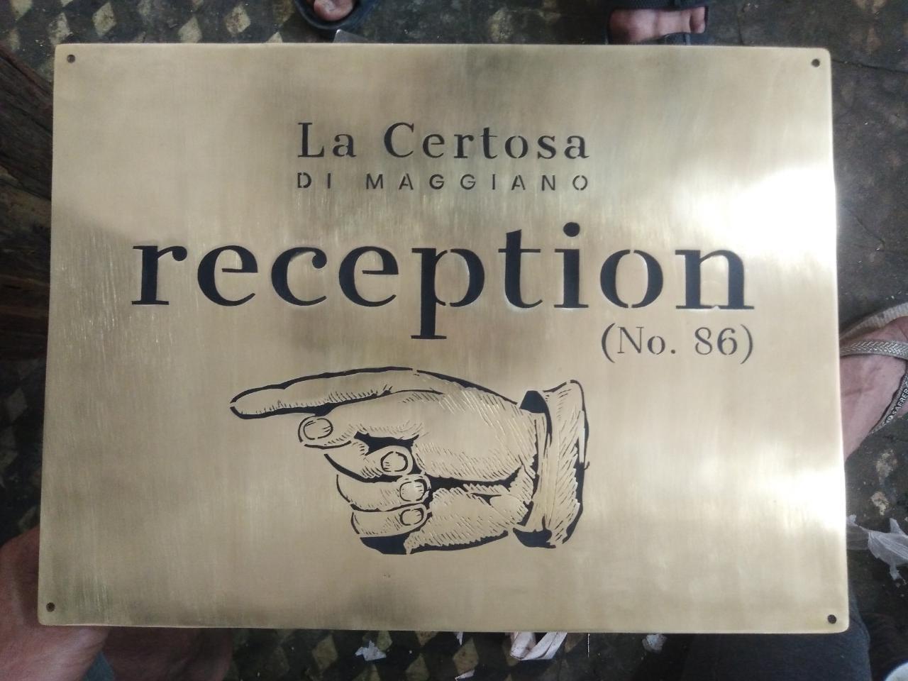 plaque de maison personnalisé en laiton, plaque décorative fait main sur mesure, plaque de boite a lettre