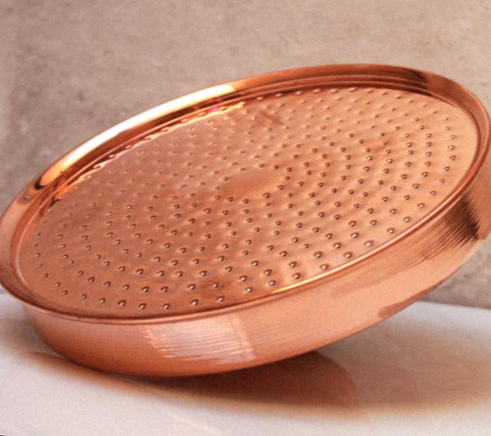 Pommeau de douche extérieure en cuivre artisanal – douchette a effet de pluie -Douche de jardin & terrasse
