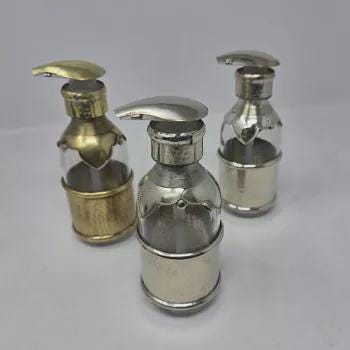 distributeur savons liquide en verre élégant ,lot de 2 Porte-savon à vaisselle élégant pour cuisines et salles de bains